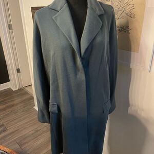 Amina Rubinacci Elegant Women's Blue Coat M